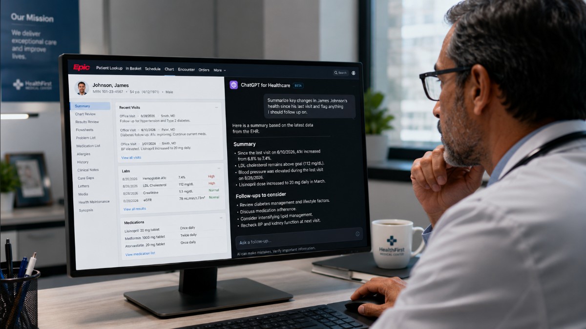 OpenAI Brings Epic Patient Records to ChatGPT for Healthcare